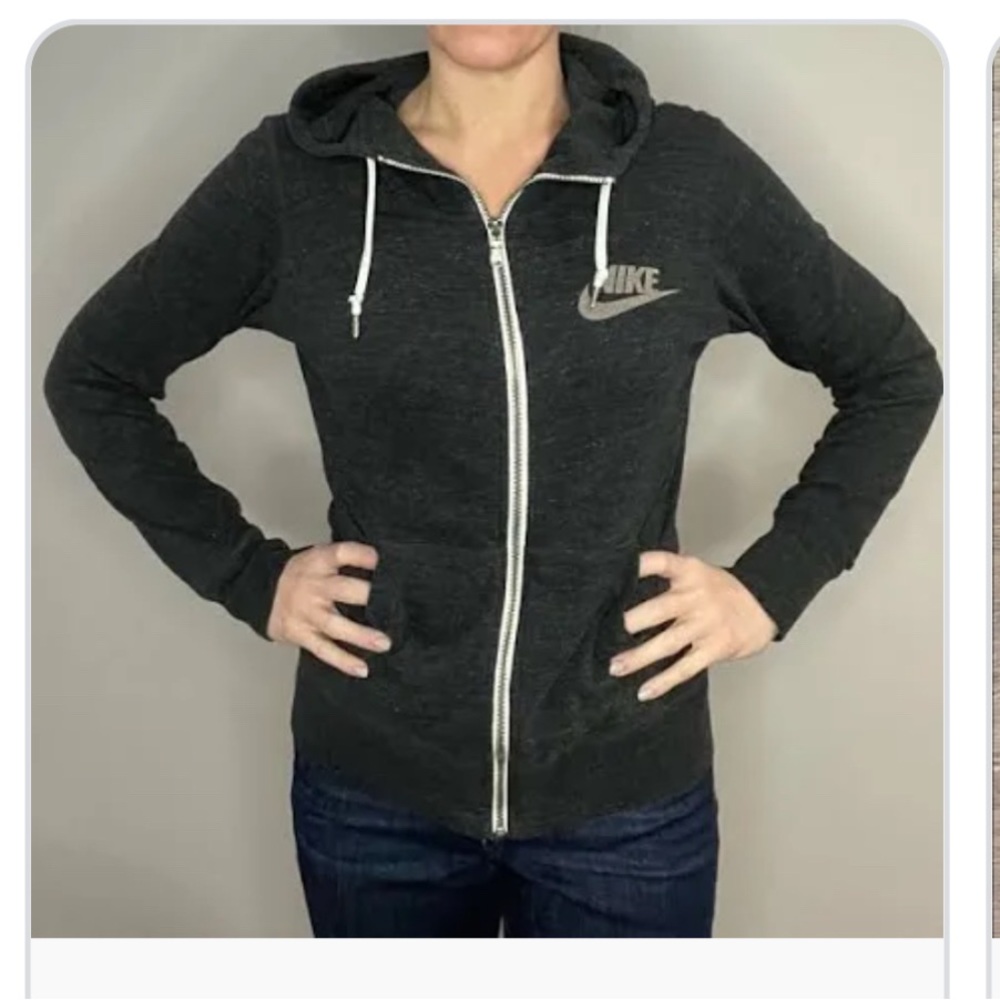 Nike Gray Zip-Up Hoodie